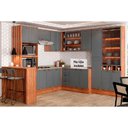 Ver imagem 2 de Cozinha Modulada Carraro Bella 11 Peças (3aéreos+3balcões+1paneleiro+1torrequente+1cristaleira+