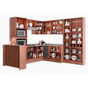 Ver imagem 3 de Cozinha Modulada Carraro Bella 11 Peças (3aéreos+3balcões+1paneleiro+1torrequente+1cristaleira+