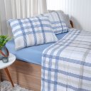 Ver imagem 2 de Jogo de Cama Casal 4 Pçs 150 Fios Super Macio 100% Algodão Chess