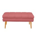 Ver imagem 1 de Puff Aparador Estofado Italy Decorativo Veludo Rose