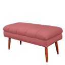 Ver imagem 3 de Puff Aparador Estofado Italy Decorativo Veludo Rose