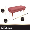 Ver imagem 6 de Puff Aparador Estofado Italy Decorativo Veludo Rose