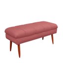 Ver imagem 4 de Puff Aparador Estofado Italy Decorativo Veludo Rose