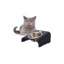Ver imagem 2 de Comedouro Elevado Inclinado Individual Gato Preto