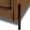 Ver imagem 5 de Poltrona Decorativa para Sala Living Industrial 80cm Amábile L06 Couro Camel - Lyam Decor
