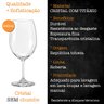 Par Taças Vinho Água Cristal Titânio Bohemia Roberta 540ml - 2