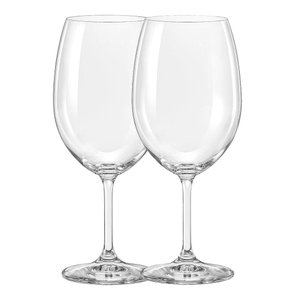 Par Taças Vinho Água Cristal Titânio Bohemia Roberta 540ml