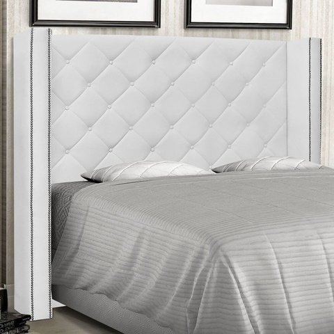 Cabeceira Solteiro 90cm Vicenza Spezzia Branco