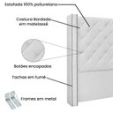 Ver imagem 4 de Cabeceira Solteiro 90cm Vicenza Spezzia Branco