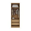 Ver imagem 4 de Guarda Roupa 81cm 2 Portas de Abrir C/ 2 Gavetas 100% Mdf Cor:olmo