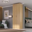 Ver imagem 1 de Guarda Roupa 81cm 2 Portas de Abrir C/ 2 Gavetas 100% Mdf Cor:olmo