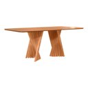 Ver imagem 1 de Mesa de Jantar Lugano 160x90 com Tampo Cinamomo Amêndoa