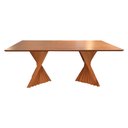 Ver imagem 3 de Mesa de Jantar Lugano 160x90 com Tampo Cinamomo Amêndoa