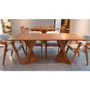 Ver imagem 2 de Mesa de Jantar Lugano 160x90 com Tampo Cinamomo Amêndoa