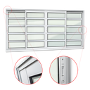 Ver imagem 3 de Janela Alumínio Elite c/Travessas 4 Folhas Moveis 120 x 200 V.Liso Branco Brimak