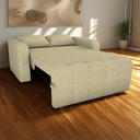 Ver imagem 3 de Sofa Cama 2 Lugares 138 Cm Amora Linho Vancouver Palha Milani Store