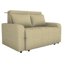 Ver imagem 1 de Sofa Cama 2 Lugares 138 Cm Amora Linho Vancouver Palha Milani Store