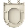 Assento Sanitário Termofixo Link Creme para vaso Deca - 3