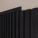 Ver imagem 5 de Kit Cabeceira King Painel Ripado Eva 20RIPAS de 1,1m Black com Textura Preta com Acabamento Superior