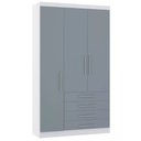 Ver imagem 1 de Guarda-roupa Modulado 132cm 3 Portas 4 Gavetas Alpes Luciane