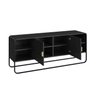 Rack para Tv 55 Polegadas 150cm 2 Portas Orgânico Pé Metal Luna - 4