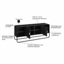 Ver imagem 6 de Rack para TV até 55 Polegadas 150cm 2 Portas Orgânico Metal Luna Nero/Preto