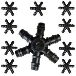 Kit Conector Aranha Mixlife 6 Saidas Aeração Com10 Unidades - 1