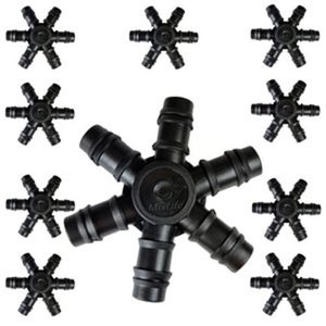 Kit Conector Aranha Mixlife 6 Saidas Aeração Com10 Unidades