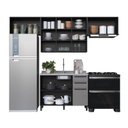 Ver imagem 4 de Cozinha Modulada Compacta 4 Peças Diamante Cinza/Chumbo/Titânio