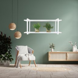 Nicho Aéreo Atenas Grande 90 Cm Branco - 2
