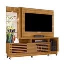 Ver imagem 1 de Estante Home Theater para Tv até 60 Polegadas com Espelho e Luminária Led Frizz Plus com Rodízios Ma