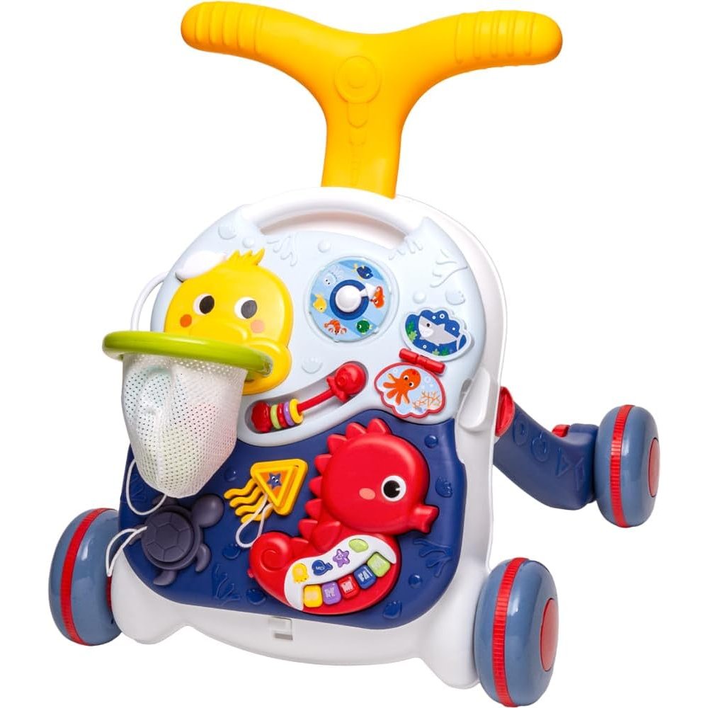 Brinquedo Infantil Andador Mesinha e Tabuleiro de Atividades 3 em 1 ...
