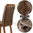 Ver imagem 5 de Mesa de Jantar Liz 120cm Tampo MDF Vidro Canto Copo com 4 Cadeiras Lorena