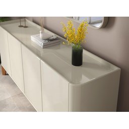 Buffet / Balcão Fl 4 Portas Estilo Retrô 1.80m Cor Off White - 3