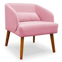 Ver imagem 1 de Poltrona Decorativa Virgínia Veludo Rosa - Montanaris Decor Md Montanaris Decor