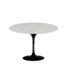 Mesa de Jantar Saarinen Tulipa Redonda - 80 Cm - Marmore Espirito Santo - Base Preta - 1