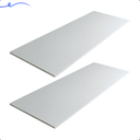 Ver imagem 2 de Kit 2 Prateleira Branca 90X40 Tampo Tabua Mdf Organizadora Decoração Cozinha Quarto Banheiro Sala