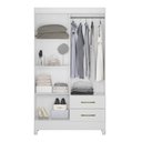 Ver imagem 3 de Guarda Roupa Solteiro Chile Branco Moval