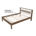 Ver imagem 2 de Cama de Casal Cm8007 Amêndoa/branco - Tecno Mobili