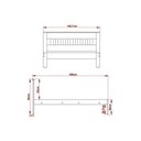 Ver imagem 4 de Cama de Casal Cm8007 Amêndoa/branco - Tecno Mobili