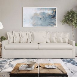 Sofá Living Laguna 2,80m com Capa Removível Lavável - 2
