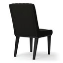 Ver imagem 6 de Cadeira Sala de Jantar Base Madeira Preto Kit 4 Sofia Suede Preto D03 - D'rossi