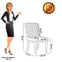 Ver imagem 4 de Cadeira Sala de Jantar Base Madeira Preto Kit 4 Sofia Suede Preto D03 - D'rossi