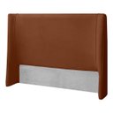 Ver imagem 2 de Cabeceira Estofada Montreal 155cm para Cama Box Casal Bouclê - Sofa Store:bouclê Terracota