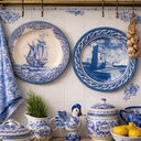 Ver imagem 2 de Prato Decorativo Portugues Artesanal Luiz Salvador Mod 4