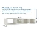 Ver imagem 4 de Rack Extensível para TV até 60 Polegadas 220cm Portas Ripadas Aruá CabeCasa MadeiraOriginals
