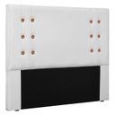 Ver imagem 2 de Cabeceira Casal 140cm Genova Spezzia Branco