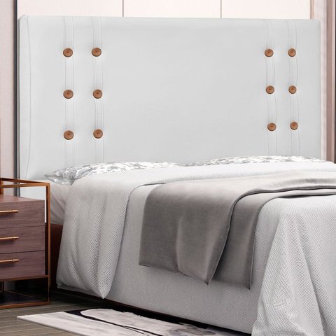 Cabeceira Queen 160cm Corano Gênova Branco