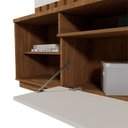 Ver imagem 5 de Estante e Home Theater Ripado para TV até 60 Polegadas 150cmx182,5cm Diamantina Marrom Amêndoa/Off White
