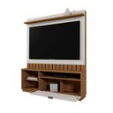 Ver imagem 4 de Estante e Home Theater Ripado para TV até 60 Polegadas 150cmx182,5cm Diamantina Marrom Amêndoa/Off White